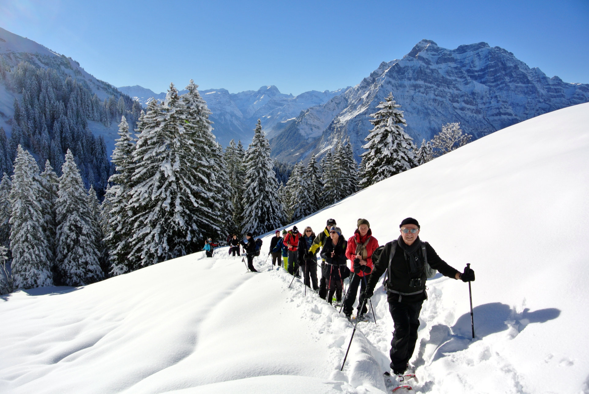 Silvester auf Schneeschuhen